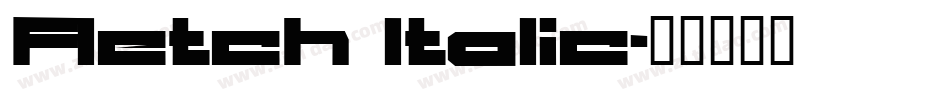 Fletch Italic字体转换